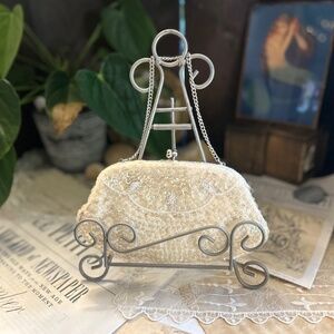 LA Regale Vintage beaded clutch with strap